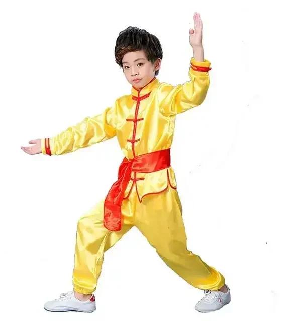 Adult Kid Chinese Traditional Wushu Costume Clothes Boys Girls Kungfu Pak Tai Chi Martial Art Uniform Outfits Custom