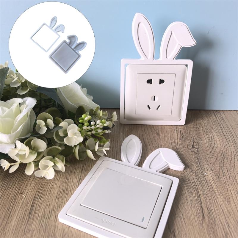 Silicone Easters Rabbits Mould Detachable Designs Multipurpose Candle Soap Chocolate Craft Tool Home Decoration