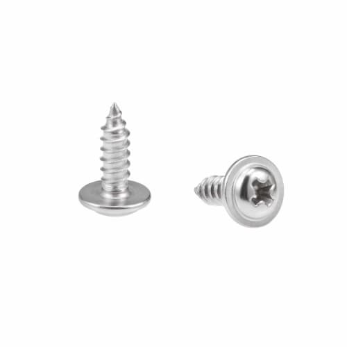 uxcell 2.6x8mm Self-Tapping Screws, Pan Head, 304 Stainless Steel, Pack of 50