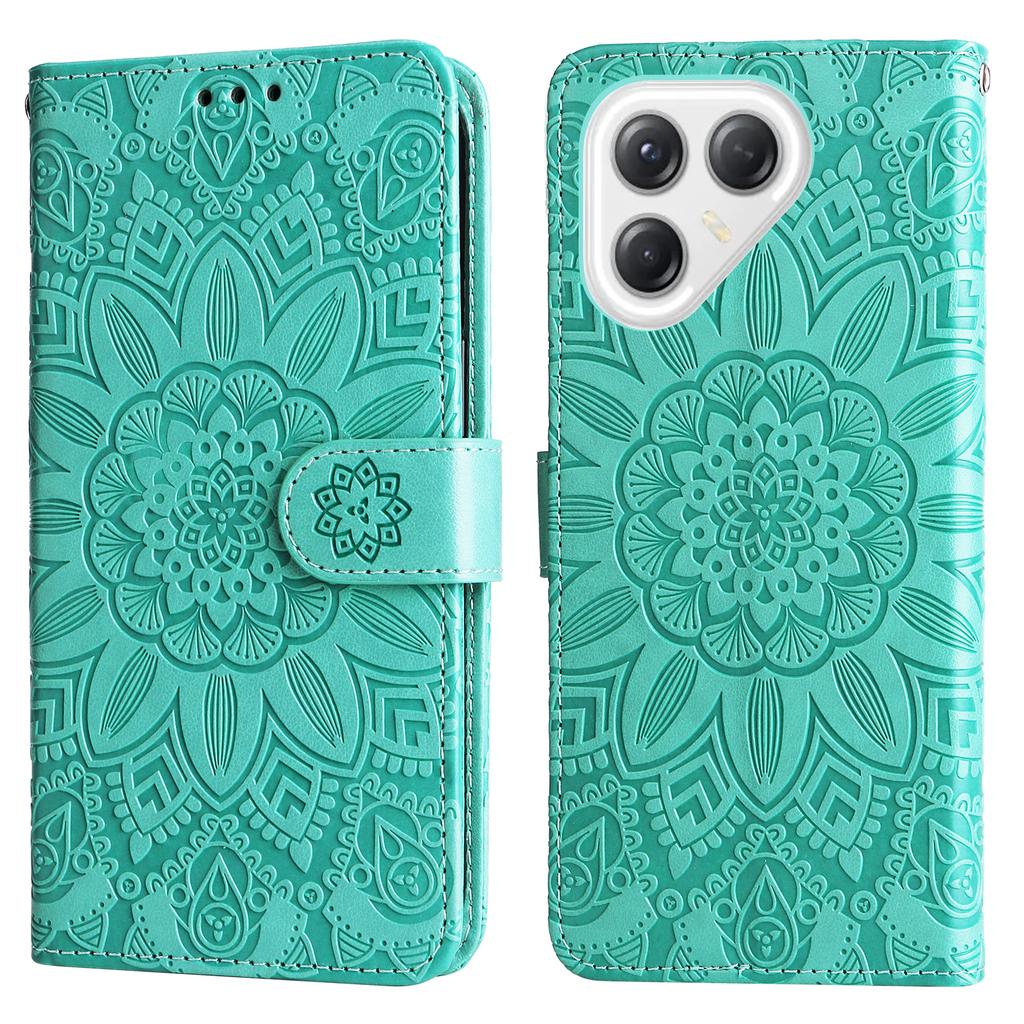 For TECNO Pova 7 Ultra 5G Case Sunflower Imprint Leather Wallet Phone Cover