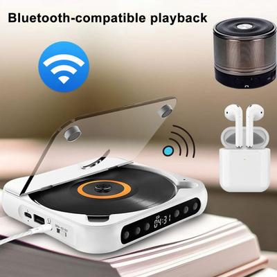 Portable Music Player with LED Display Bluetooth-compatible Rechargeable Small Retro Music Player with Headphone