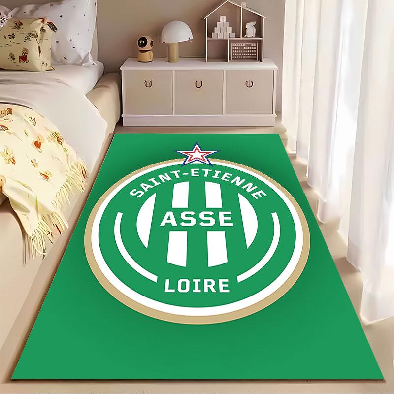 Saint-Etienne ASSE Logo Carpet suitable as a non-slip mat for the living room or bedroom sofa