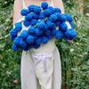 Country-style Rose Bouquet Blanket Valentine's Day Gift for Best Friends Knitted Hyacinth Wool Blanket