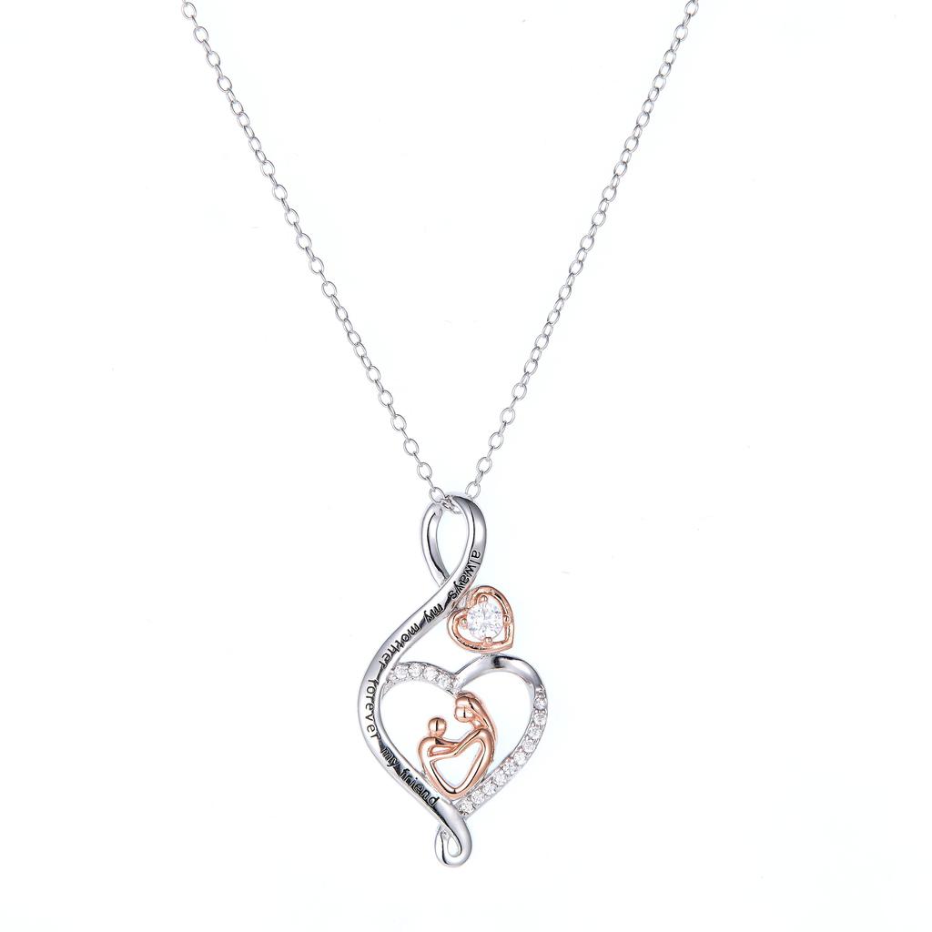 Exquisite Necklace with Pendant, "embrace of Mother and Child" Jewelry, Accessories for Women On Mother's Day