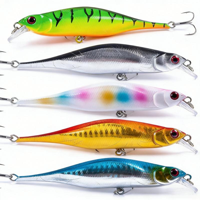 10.5cm11.5gSinking Minnow Long Casting Slow Sinking Bionic Bait for Bass, Sea Bass, Mandarin Fish, Special Lure Bait for Freshwa