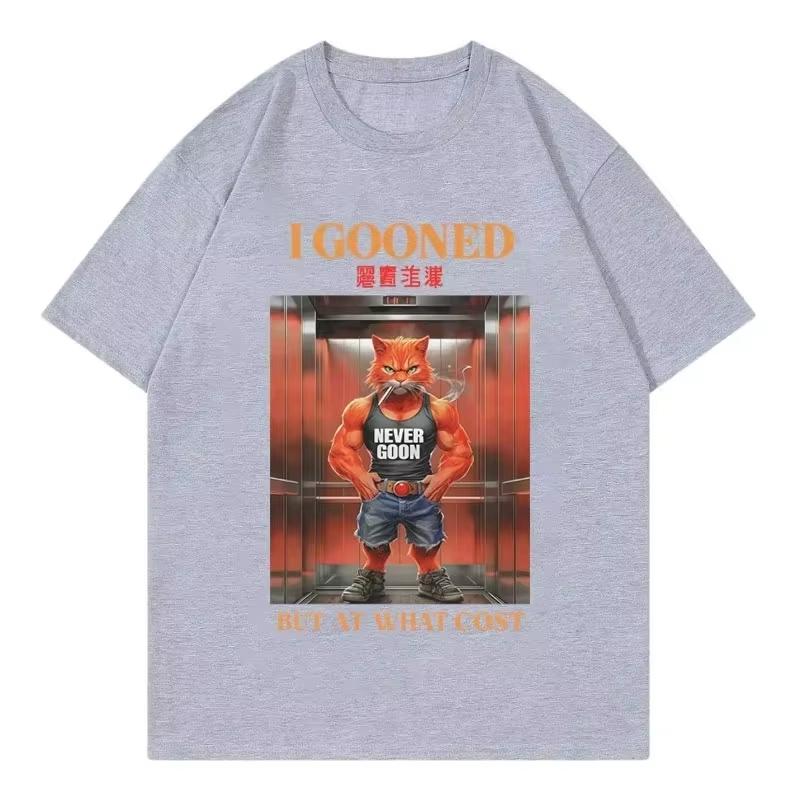 I Gooned But At What Cost Funny Tshirt Goon Meme Graphic T Shirts Womens Casual Fashion Short Sleeve Tshirts Women Clothes