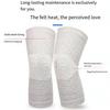 1 Pair Mugwort Acupressure Knee Sleeves Self Heating Compression Knee Sleeves Acupressure Elastic Knee Wrap for Men Women