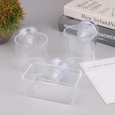 Fisktankmatningsring Transparent akryl rektangel rund form akvarium upphängbar matare för tank flytande matdispenser
