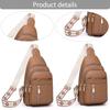 PU Leather Bohemian Chest Bag Vintage Outdoor Shoulder Bag Fashion Women's Handbag  Camping