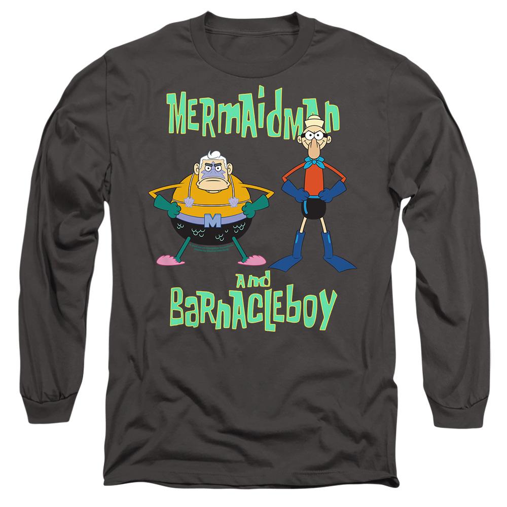 SpongeBob SquarePants Unisex Adult Mermaid Man & Barnacle Boy T-Shirt