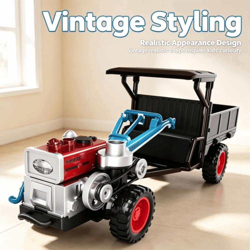 Pull Back Tractor Model Toys Zinc Zinc Alloy Diecast Farm Vehicle Toy Agricultural Tractors Toy  Kids Gifts