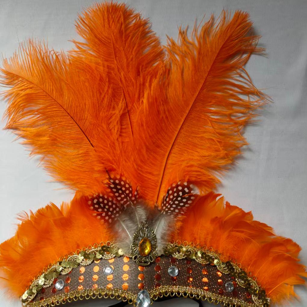 Showgirl Headpiece Plume Headwear Glamour Lightweight Show Girl Feathers Versatile Style Showgirls for Performances