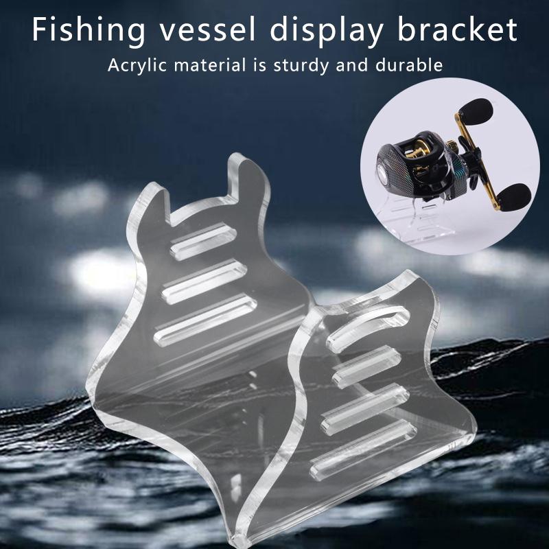Fishing Reel Display Holder Portable Storage Baitcasting Reel Shelf Sturdy Water Drop Wheel Rack Fishing Accessories Home Decor