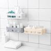 Bathroom Kitchen Shelf, Plastic Suction Shelf, Non Perforated Adhesive Bathroom Storage Shelf