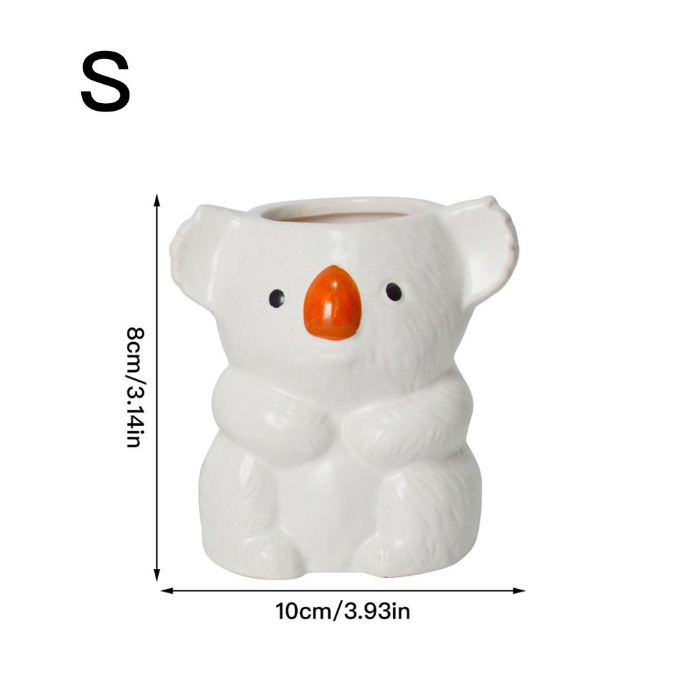 Roztomilý květináč Koala Květináč Vnitřní Keramická Váza Stolní Ozdoby Domácí Dekorace Zahradní Dekorace Květináč na Sukulenty Květináč