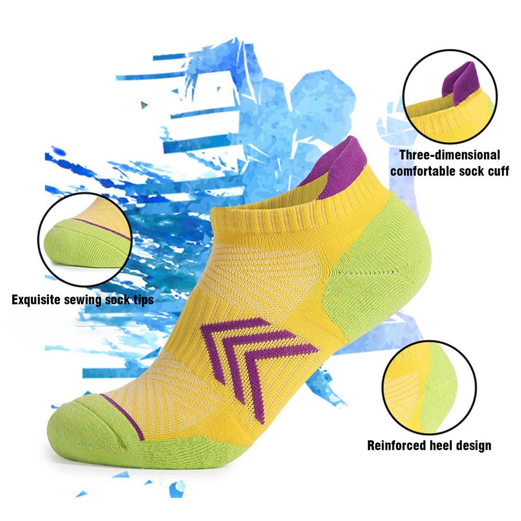 Women"s Running Socks Padded Sports Socks Ankle Socks Breathable Cotton Socks