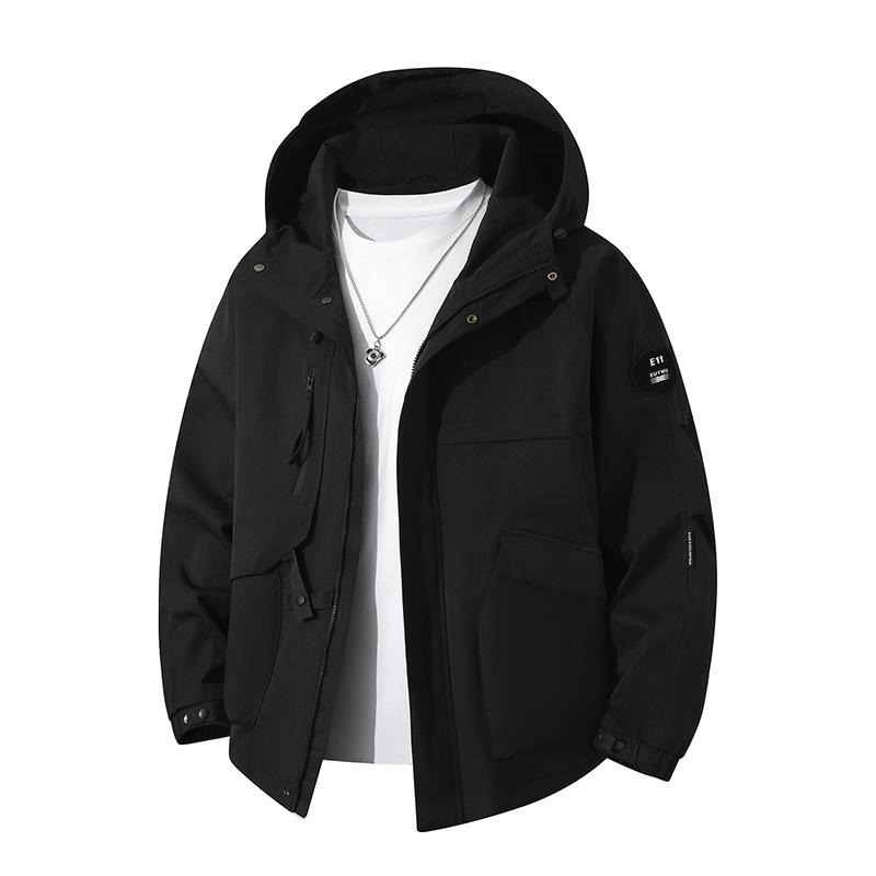 Stereometric Picture New Spring and Autumn Men's Jacket Three-dimensional Picture Workwear Outdoor Leisure Sports Hood