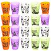 Lurrose Halloween Theme Plastic Cups, 20-Pack, Reusable Party Drinking Cups, Available In Various Colors, Durable and Stable Construction