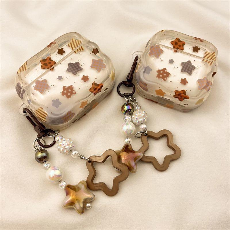 Plaid Stars Are Suitable for AirPods 1 Bluetooth Protective Case Pro1 Generation 1 Generation Apple Earphone Case Huaqiang North 1 Generation