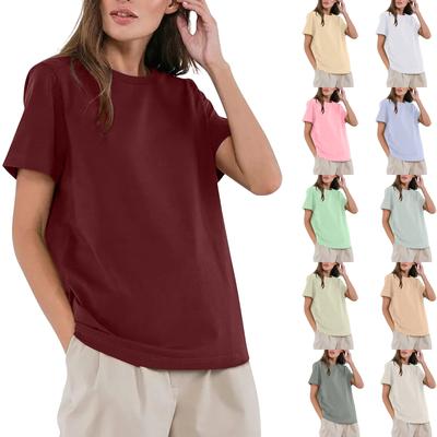 Summer Fashion Trend New Women's Fashion Casual Round Neck Short Sleeve T-Shirt