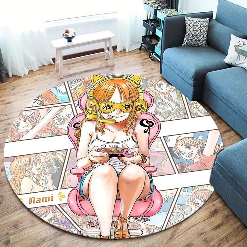 Nami Round Area Rug Carpet Rug For Living Room Bedroom Sofa Playroom Decor Nonslip Floor Mat