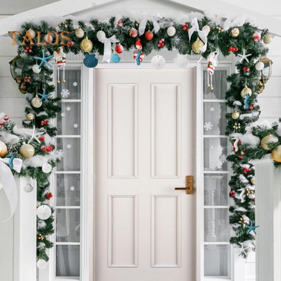 20 st Harts Marina Liv Hängen Konstgjord Sjöborre Snäcka Sjöhäst Hängande Dekorationer Strandtema Prydnader för Heminredning