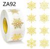 500pcs Christmas Hat Stickers Cartoon Laser Gift Packaging Box Decoration Stickers Labels Envelope Gift Bag Sealing Sticker