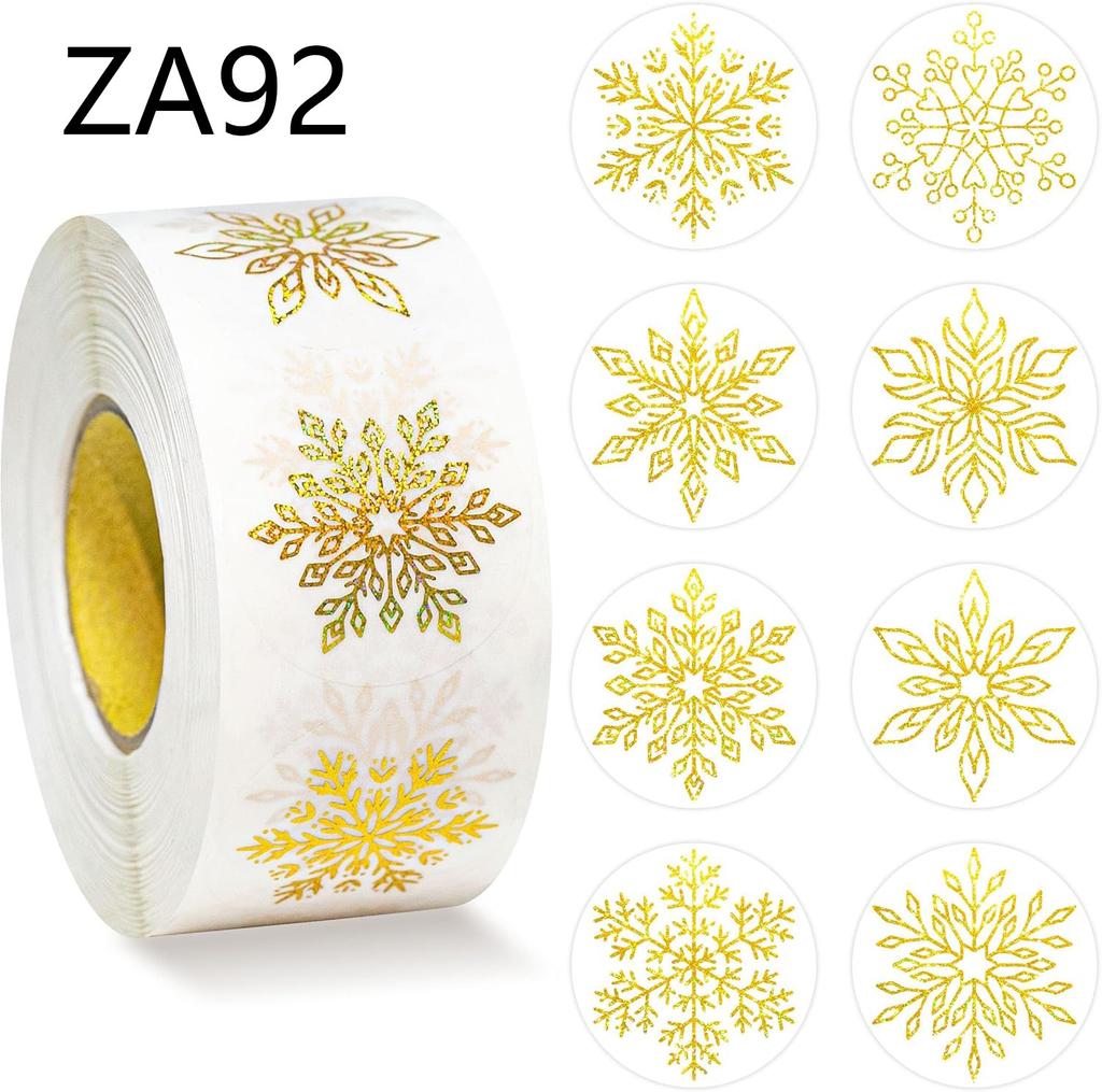 500pcs Christmas Hat Stickers Cartoon Laser Gift Packaging Box Decoration Stickers Labels Envelope Gift Bag Sealing Sticker