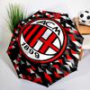 Milan Football Club Printed Automatic Umbrella, 8-Frame for Travel, Camping, Casual Umbrella, Essential Gift for for Family and Friends