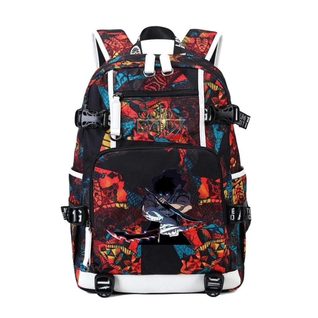 I Alone Upgraded The Animation Periphery Outdoor Travel Bag Large Capacity Multi-Function With Usb Backpack
