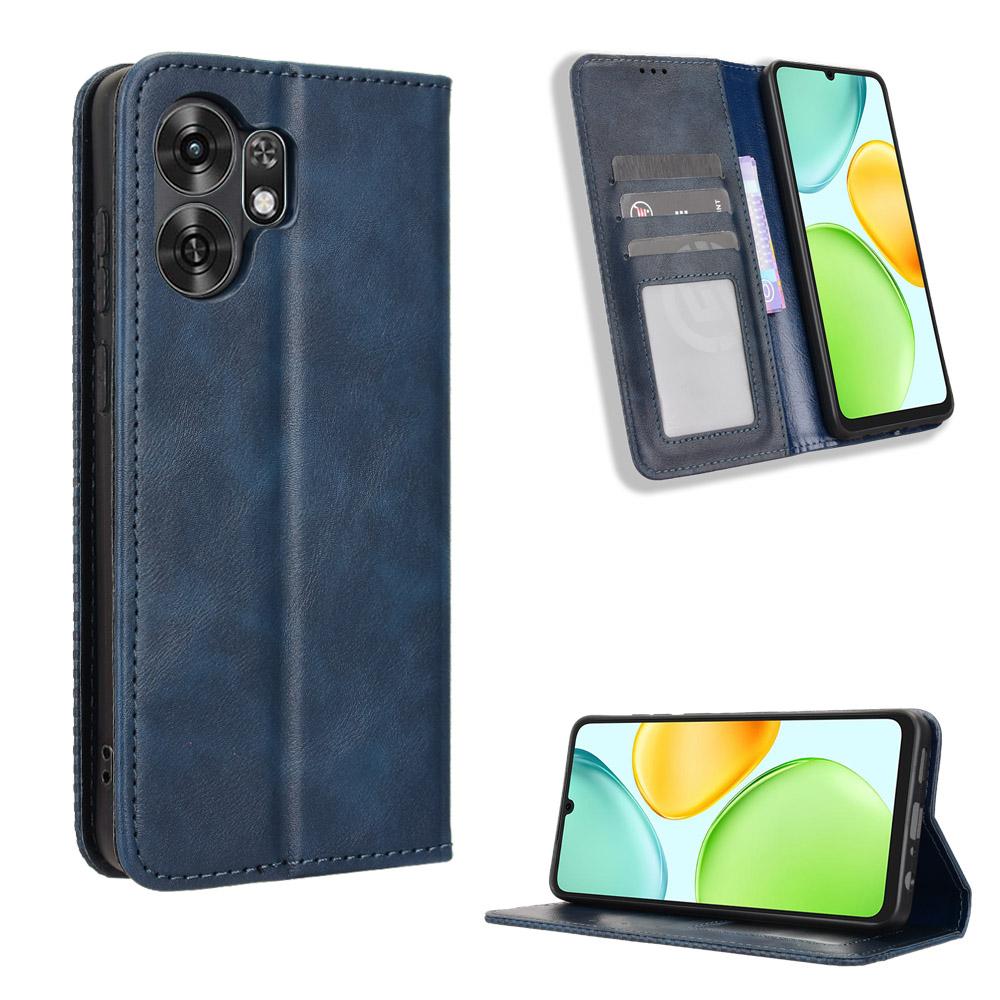 Flip Cover compatible for Honor X6D PU Leather Phone Case Full-Body Protection with [RFID Blocking]