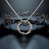 New Thorn Hoop Necklace, Fashionable, Versatile, Personalized, Trendy Copper Zircon Circle Pendant Necklace