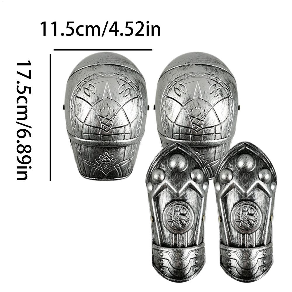 New Foldable Medieval Kids Knight Costume Lightweight Historical Knight Accessories Photo Props For Halloween Stage Performance