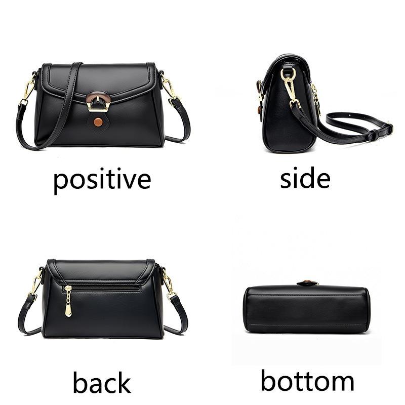 Guangzhou Women's Bag Generation High-quality Niche Lock Bag Leather Temperament Messenger Bag