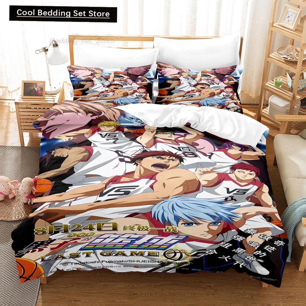 New 3D Print Cartoon Kuroko's Basketball Bedding Set Single Twin Full Queen King Size Bed Set Adult Kid Bedroom Duvet Cover Sets