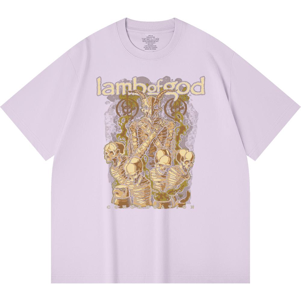 230 g/m² 100% Baumwolle Heavy Metal T-Shirt Rockband Beliebte Musik Druck Unisex Schweres Baumwoll-T-Shirt