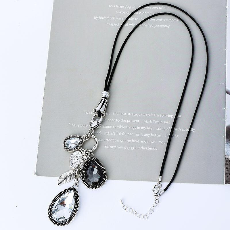 Pearl Long Necklace Sweater Chain Jewelry Necklace Women S Simple Jewelry