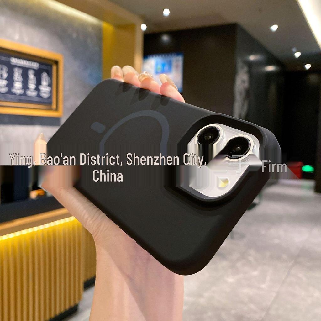 17 Pro Max Liquid Silicone Magnetic Phone Case, Full Coverage, Anti-Drop, High-End Protective Cover for Apple 17.