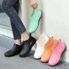 Women's Korean Style Non-slip Cotton Rain Boots - Short, Waterproof, Low-top, Fashionable with Thick Sole