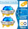 6pcs/set 26 Inch Alien Balloons UFO Spaceship Aluminum Foil Balloons Space Universe Theme Birthday Party Decoration Balloons