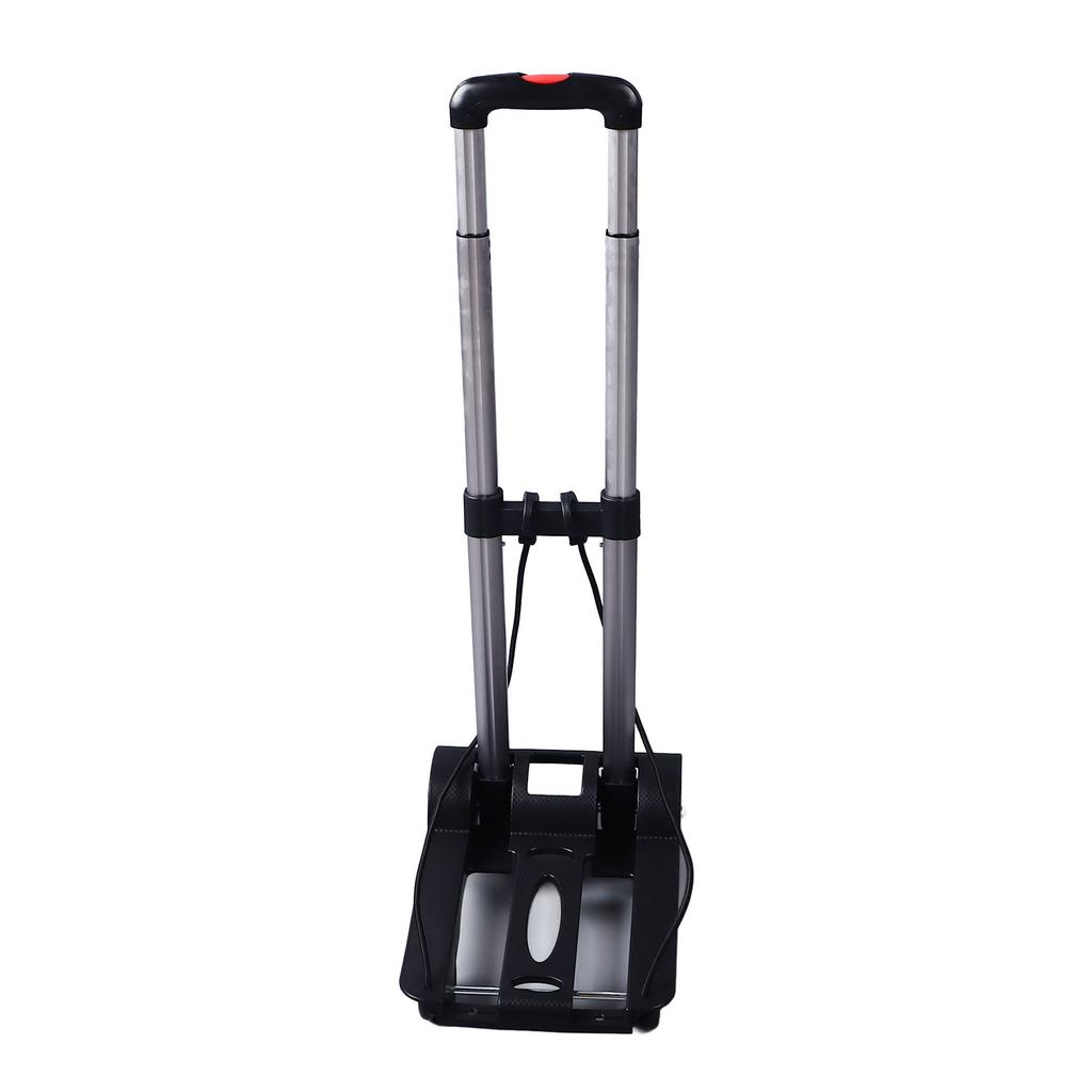 Portable Foldable Dolly Cart With Retractable Handle Wheels Aluminum Alloy Plastic Foldable Hand