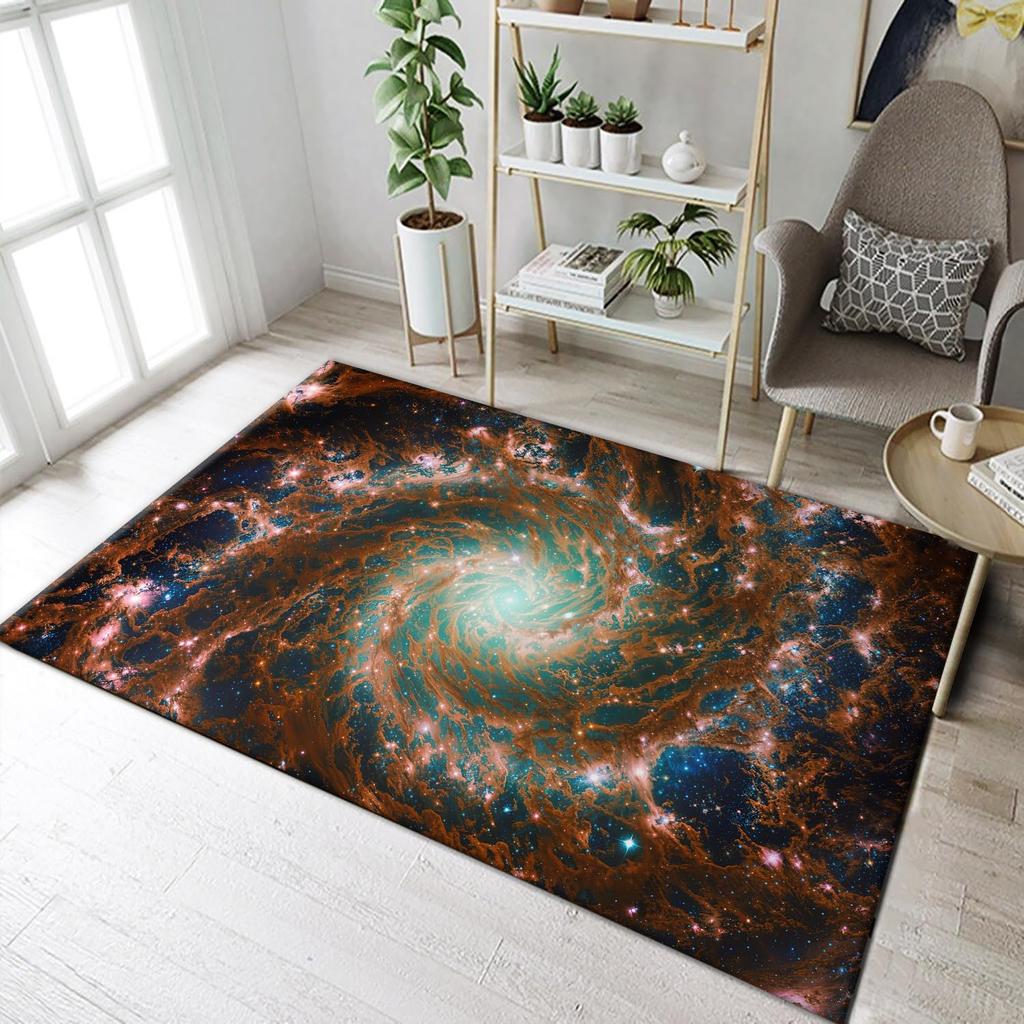 3D Window Jingshan Lake High Mountain Town Snow Mountain Carpet Mat Anti Slip Durable Soft Carpet Home Living RoomDecoration Rug