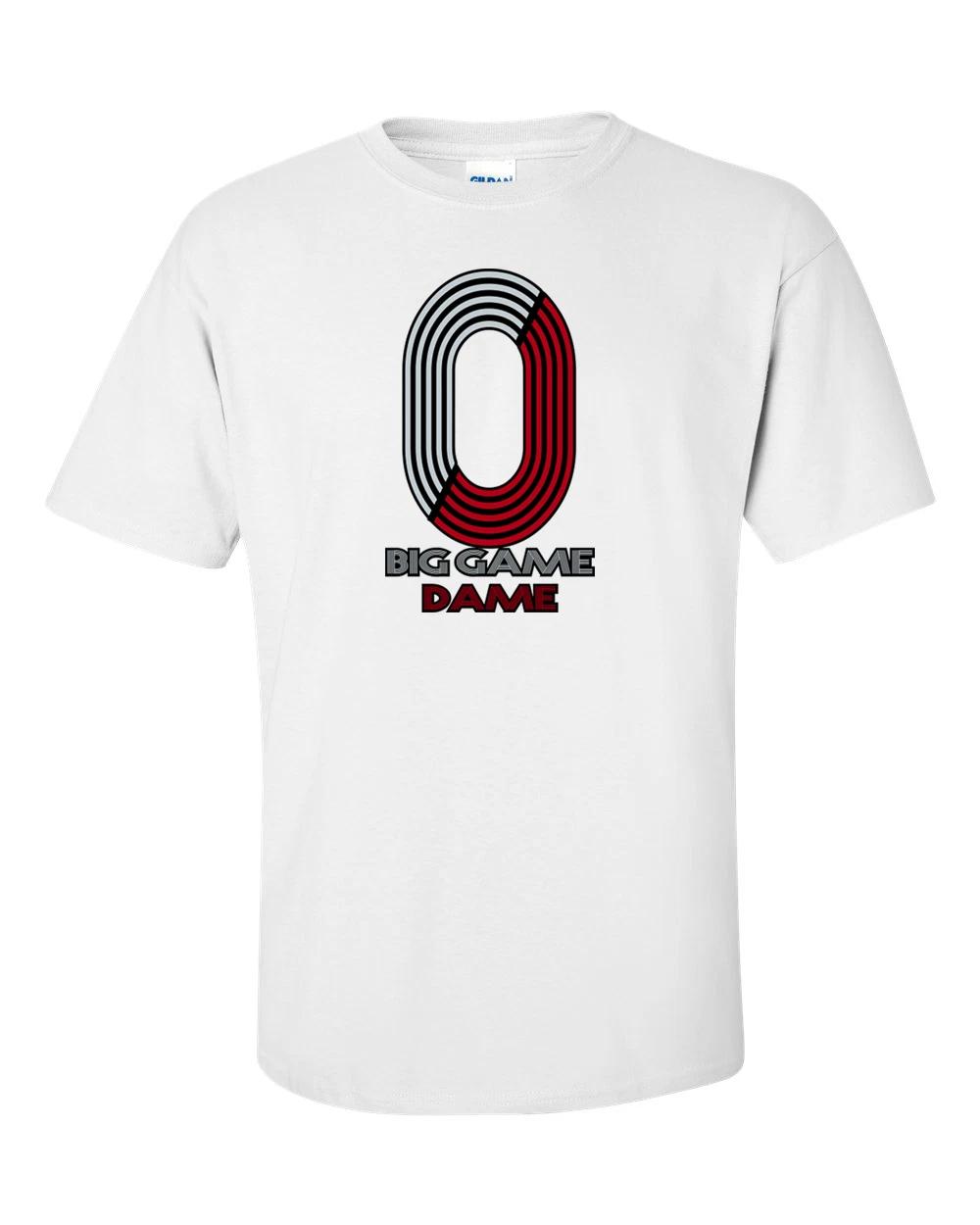 WHITE Damian Lilliard Portland Trailblazers Big Game Dame Tshirt Shirt XL