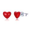 WOSTU Authentic 100% 925 Sterling Silver Tiny Carrot Rabbit Animal Stud Earrings for Women Silver Party Fine Jewelry Gift CSE154