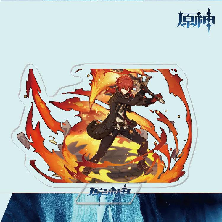 Game Anime Model Open World Impact Acrylic Cosplay Character Stand Painted Desk Decor Ornament Gift 15cm