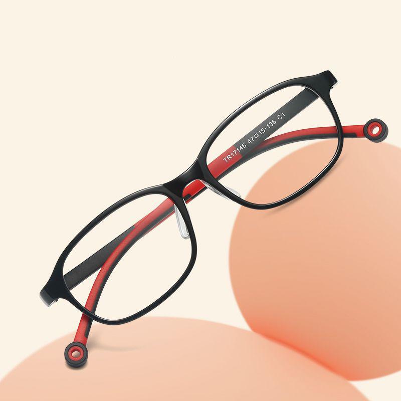 Children's TR90 Prescription Glasses Frame for Boys & Girls, Anti-Blue Light, Minimalist, Ages 8-12