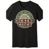 Casual Dickens Cider T-Shirt Vintage Distressed Pattern with "End Each Day with a Strong Satisfying Dickens Cider" Print, Soft Breathable, Perfect