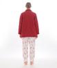 Nightgown Peach Skin Petite Daisy Gown Bordeaux [Narue] Women's