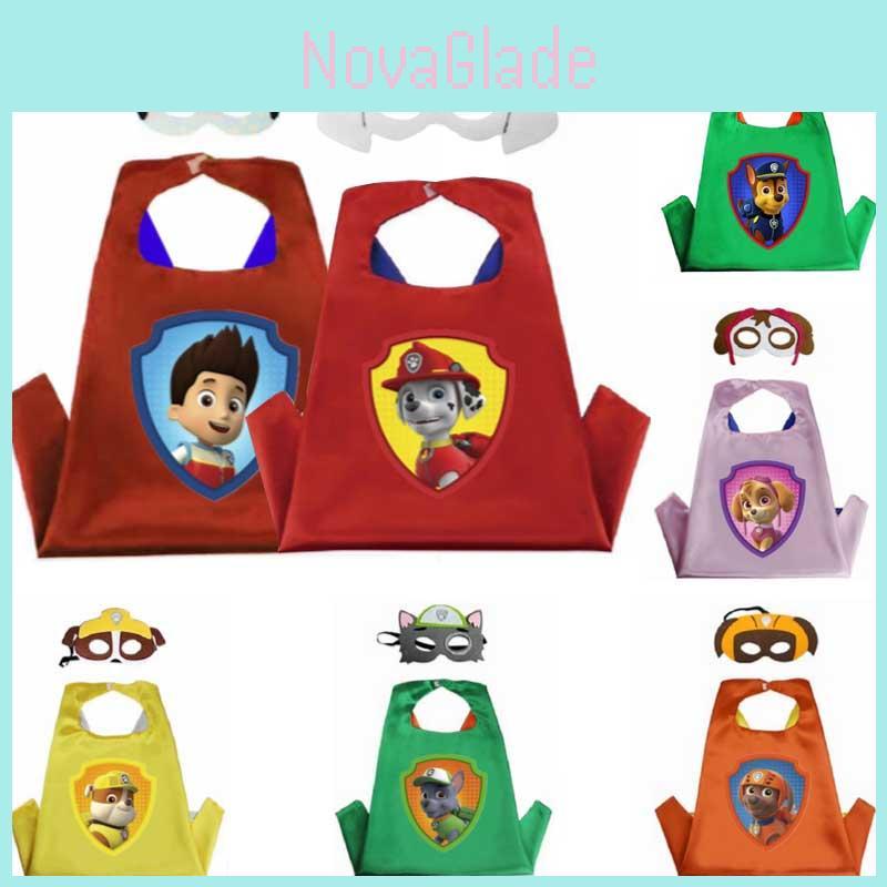 Eye-catching Paw Patrol Cloak And Mask Cosplay Costume For Kids' Fancy Dress Parties