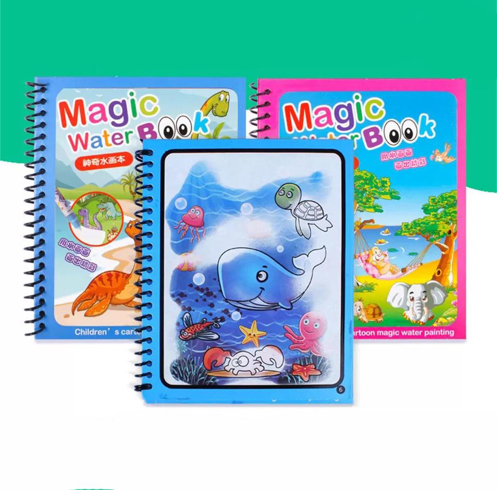 Montessori Toys Magic Water Drawing Book Reusable Coloring Book  Sensory Early Education Toys For Kids Birthday Gift Diy Doodle